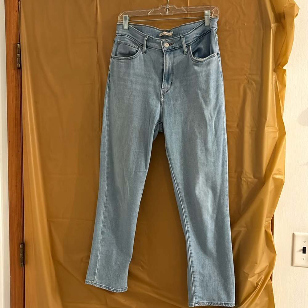 Levi’s 724 high rise straight crop